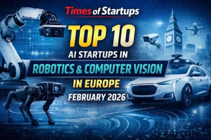 Top 10 AI Startups in Robotics & Computer Vision in Europe — February 2026 Top 10 AI Startups in Robotics & Computer Vision in Europe — February 2026